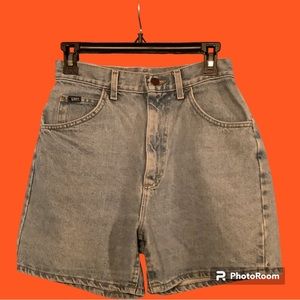 Women’s Lee jeans shorts, gently used, size 10 medium.
